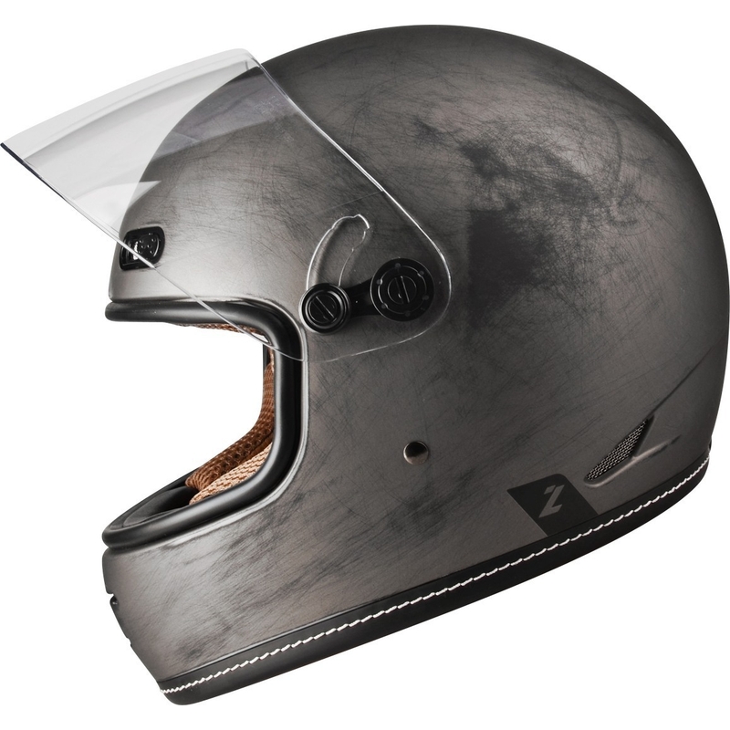 Casco integral de moto Lazer Oroshi Cafe Racer negro-marrón liquidación
