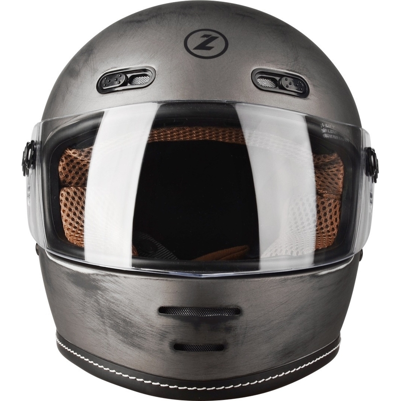 Casco integral de moto Lazer Oroshi Cafe Racer negro-marrón liquidación