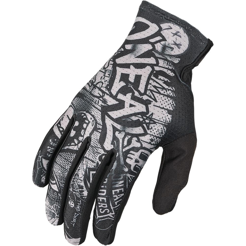 Guantes de motocross O'Neal Matrix Rancid negro-gris