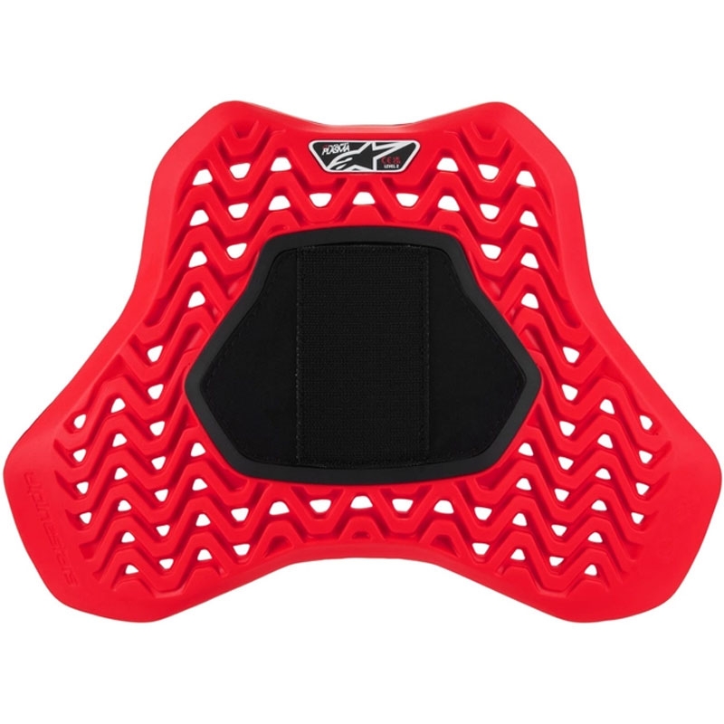 Protector de pecho Alpinestars Nucleon Plasma Racing con velcro rojo-negro