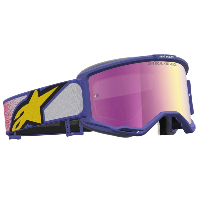 Gafas de motocross Alpinestars Vision 5 Drag, color rojo-morado