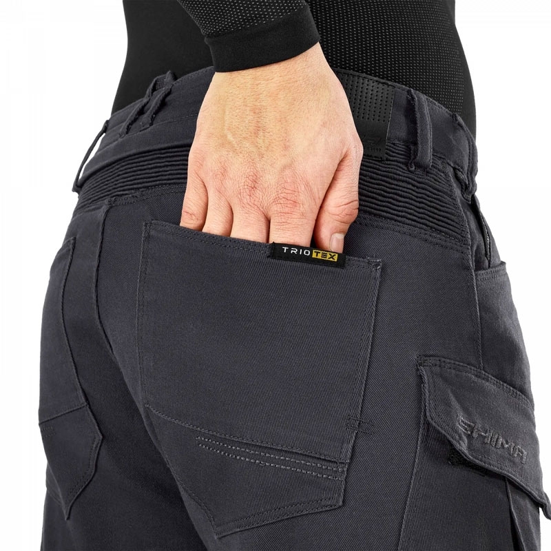 Pantalones de moto Shima Giro 3.0 extendidos, color gris.