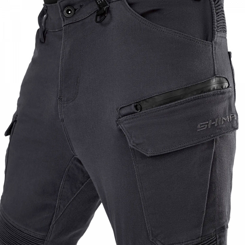 Pantalones de moto Shima Giro 3.0 extendidos, color gris.