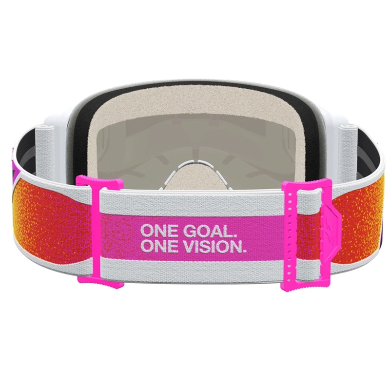Gafas de motocross Alpinestars Vision 5 Drag, color naranja rojizo.