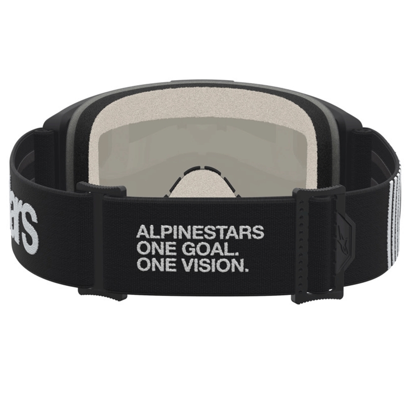 Gafas de motocross Alpinestars Vision 5 Hone, color negro-blanco.