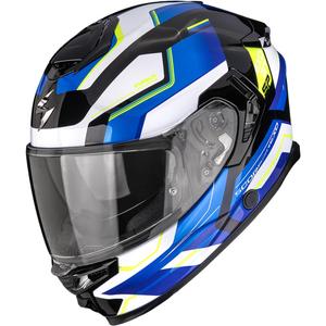Casco integral de moto Scorpion EXO-GT SP Air Arkon negro-blanco-azul