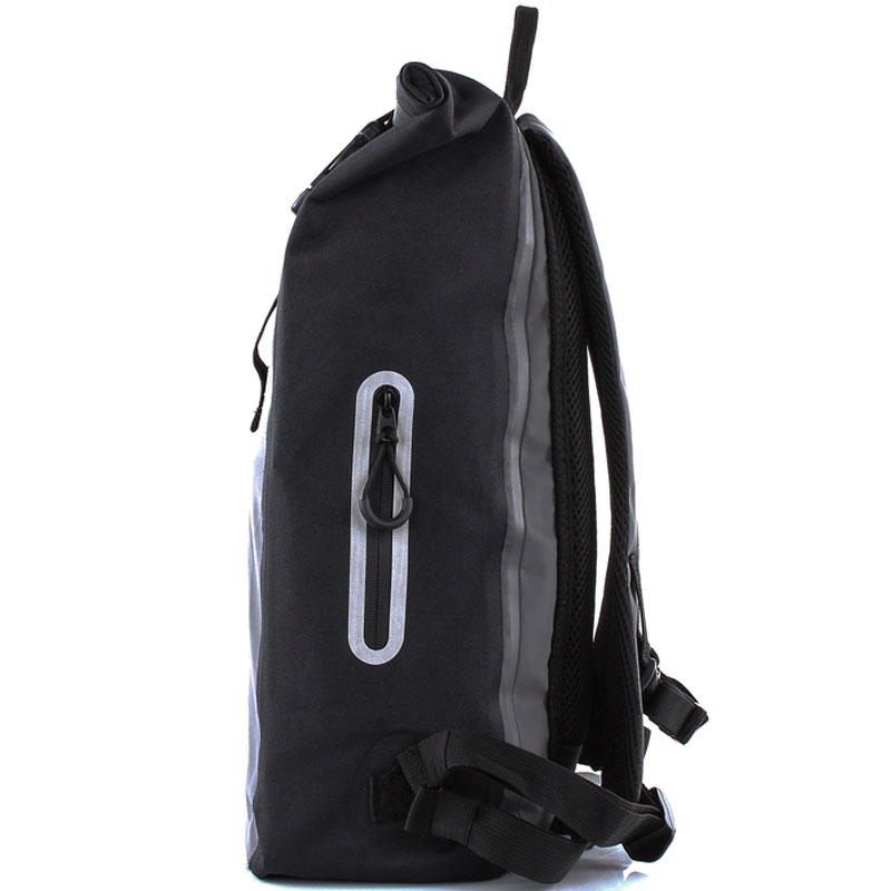 Mochila impermeable MotoZem negro-gris