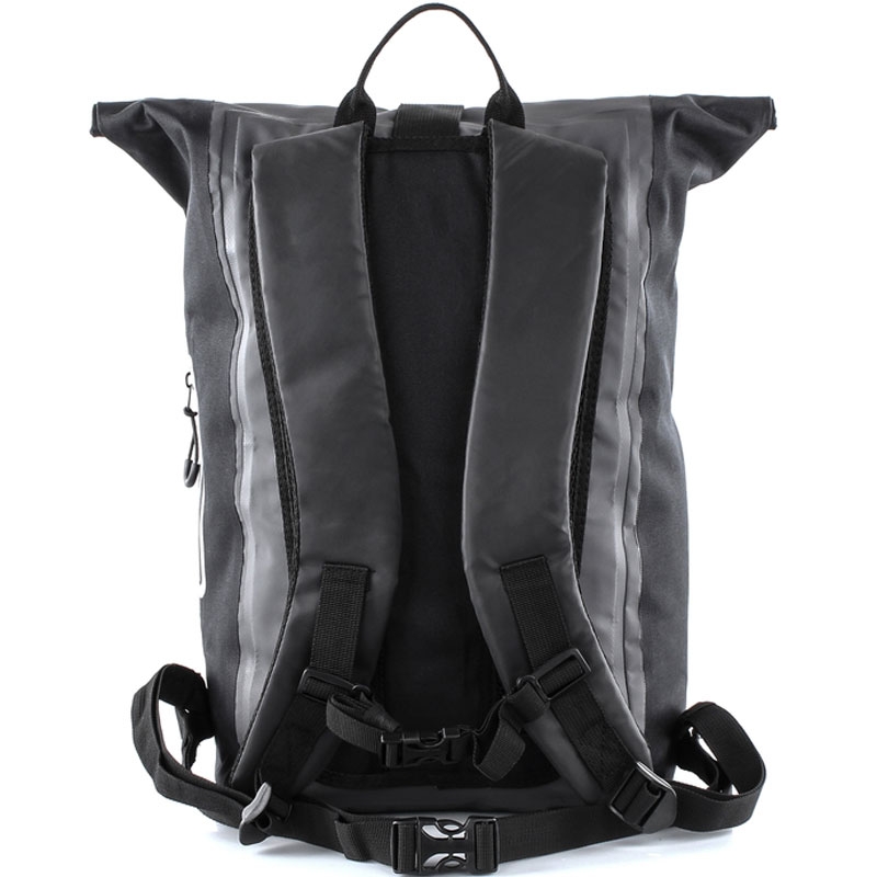 Mochila impermeable MotoZem negro-gris
