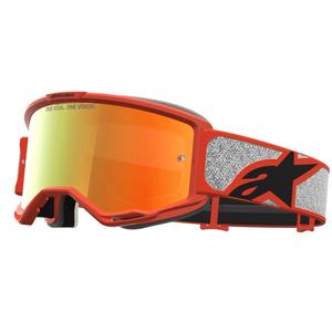 Gafas de motocross Alpinestars Vision 5 Rora color plata-naranja