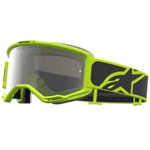 Gafas de motocross Alpinestars Vision 5 Rora, color negro-amarillo flúor.