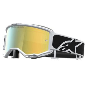 Gafas de motocross Alpinestars Vision 5 Rora, color negro-blanco.