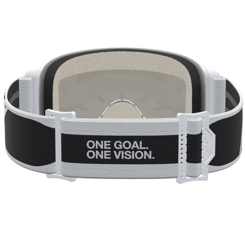 Gafas de motocross Alpinestars Vision 5 Rora, color negro-blanco.