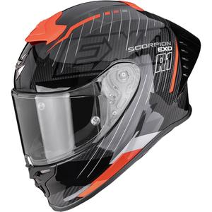 Casco integral de moto Scorpion EXO-R1 EVO II Air Surge negro-rojo