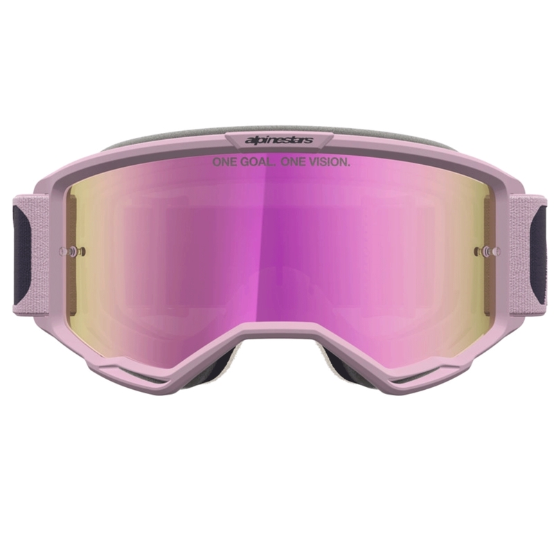 Gafas de motocross Alpinestars Vision 5 Rora, color gris oscuro-rosa