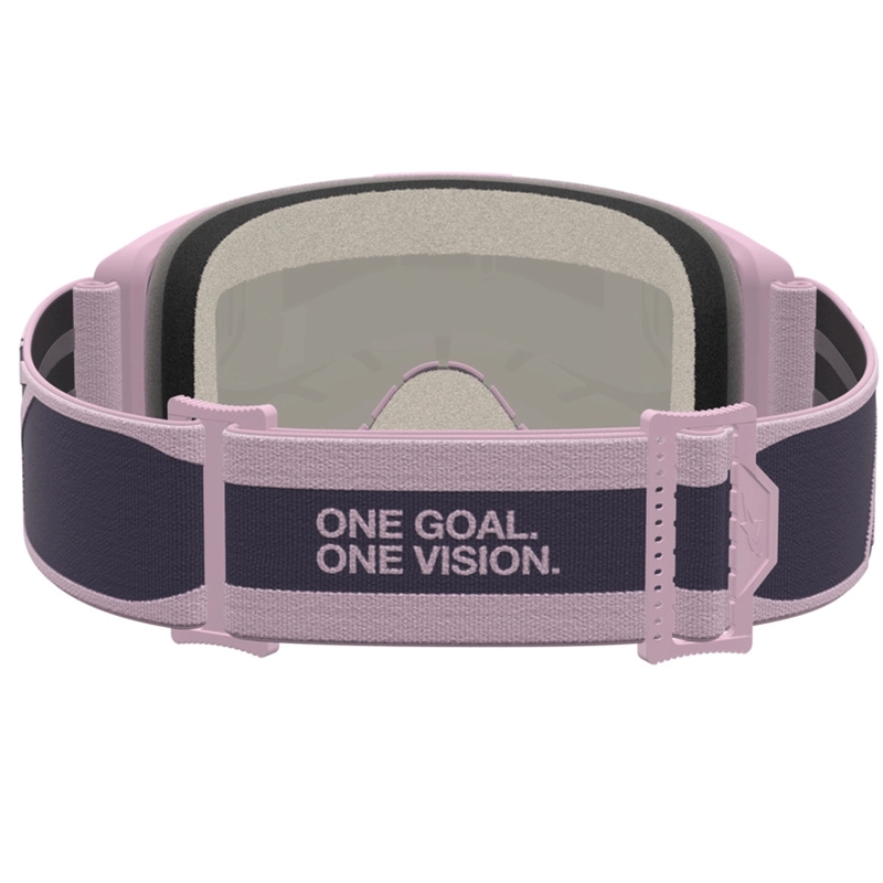 Gafas de motocross Alpinestars Vision 5 Rora, color gris oscuro-rosa