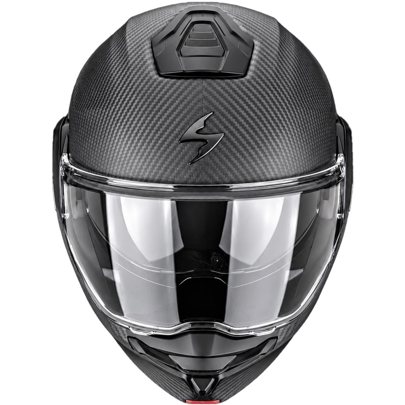 Casco de moto abatible Scorpion EXO-TECH II Carbon Solid negro mate