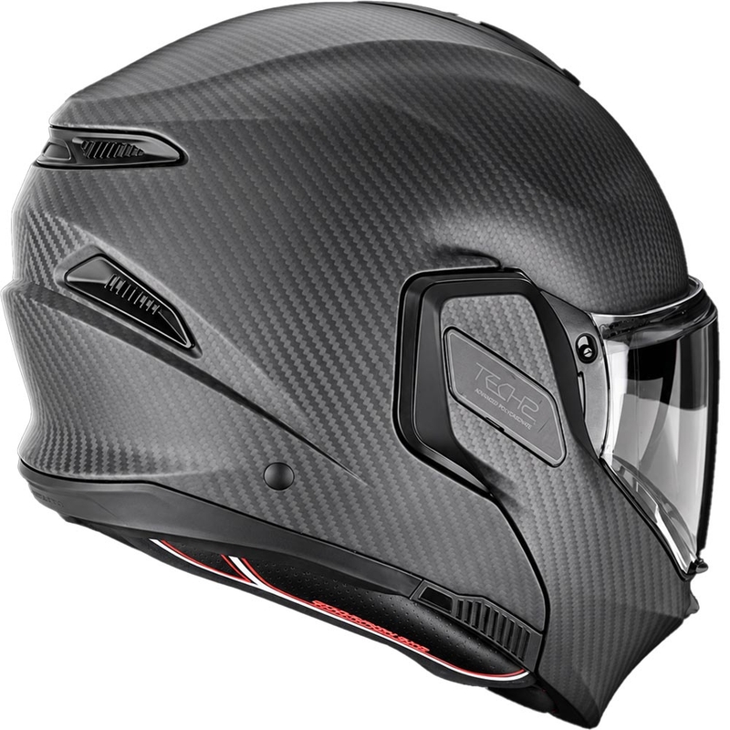 Casco de moto abatible Scorpion EXO-TECH II Carbon Solid negro mate