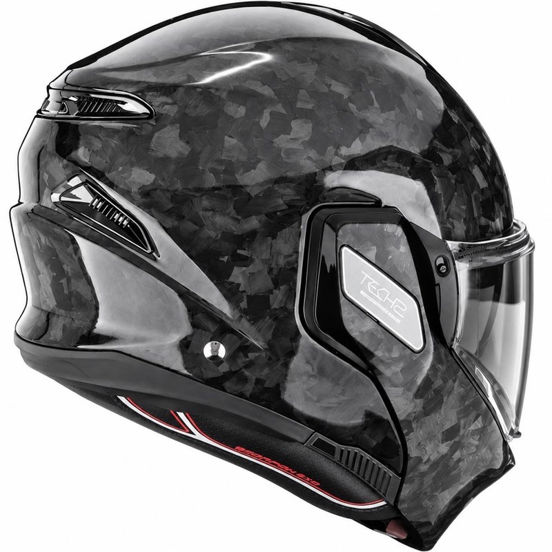 Casco de moto abatible Scorpion EXO-TECH II Onyx Carbon negro