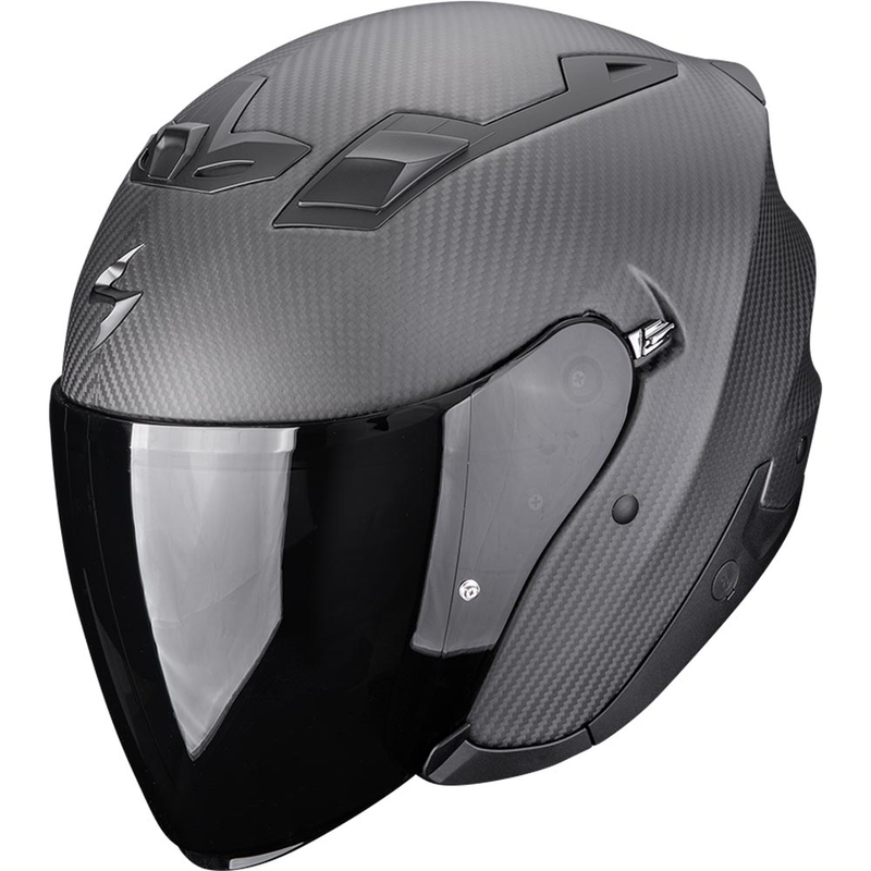 Casco de moto abierto Scorpion EXO-Z1 Carbon Solid, negro mate.