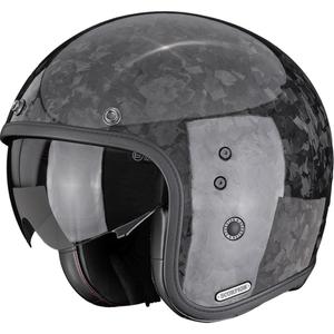Casco de moto abierto Scorpion Belfast II Carbon Onyx negro