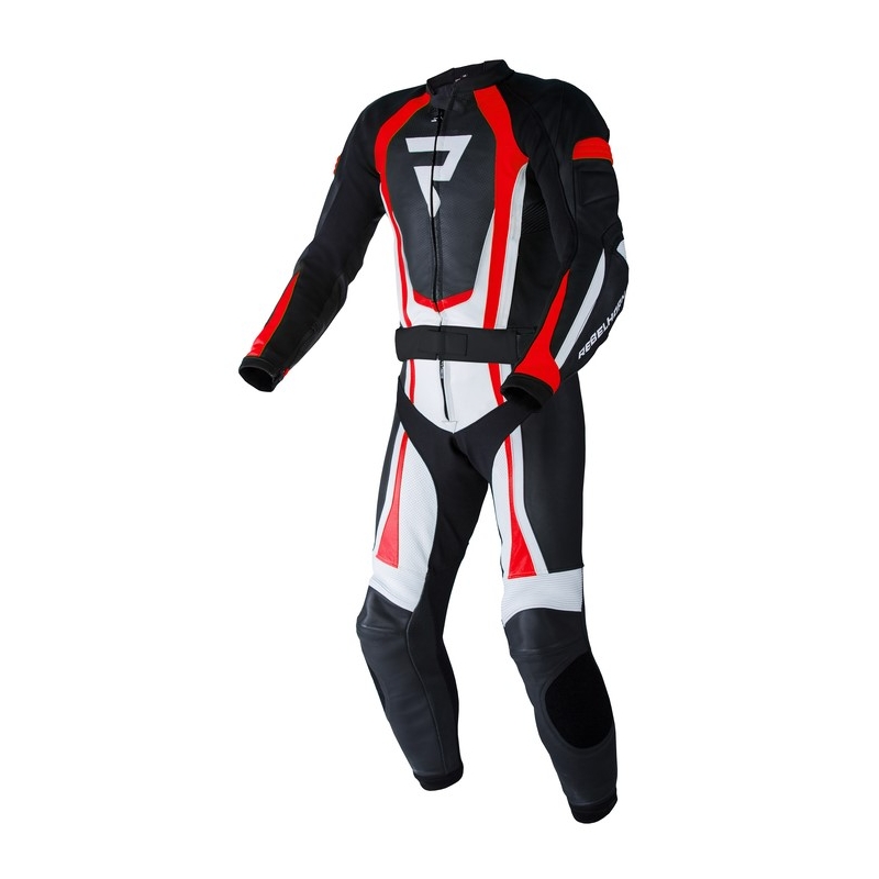 Mono de moto Rebelhorn Piston II PRO negro-blanco-rojo fluo liquidación