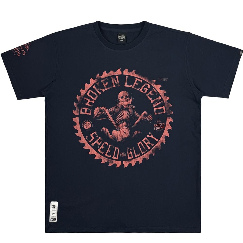 Camiseta Yakuza Premium Hellrider BL 303 azul oscuro
