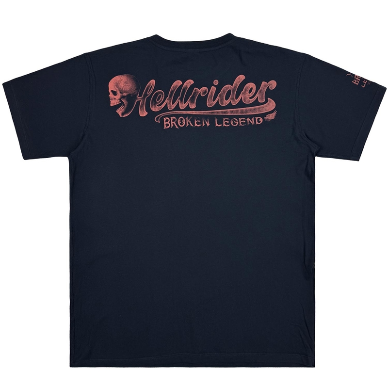 Camiseta Yakuza Premium Hellrider BL 303 azul oscuro
