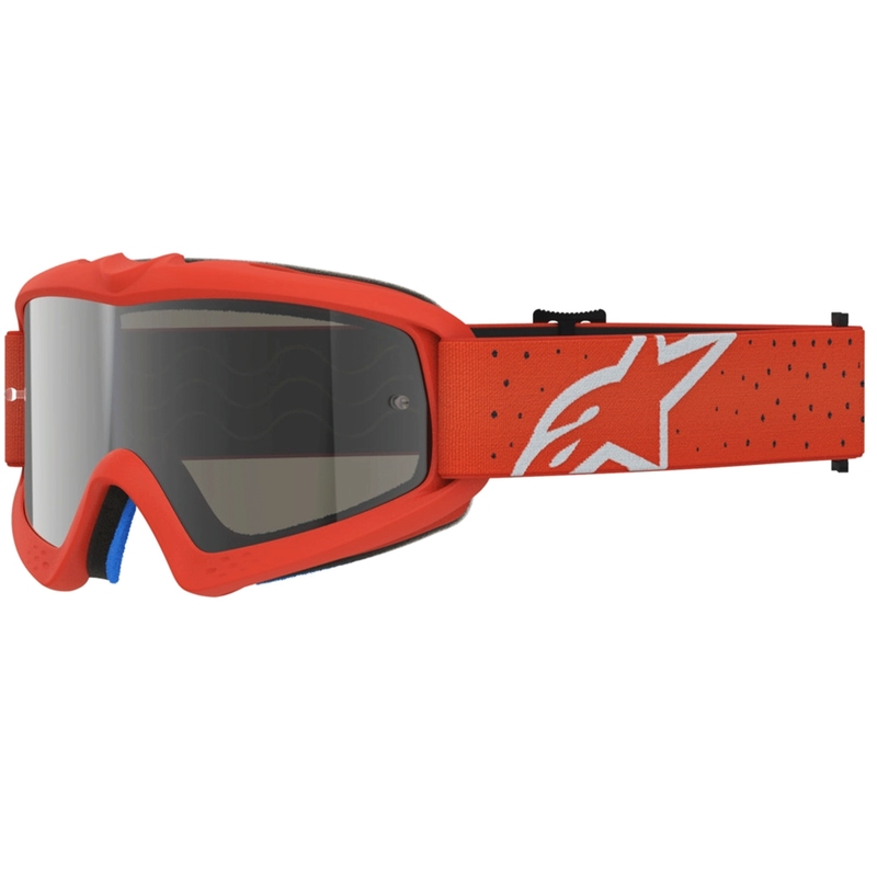 Gafas de motocross Alpinestars Vision Youth Vesta para niños, color naranja y plateado.