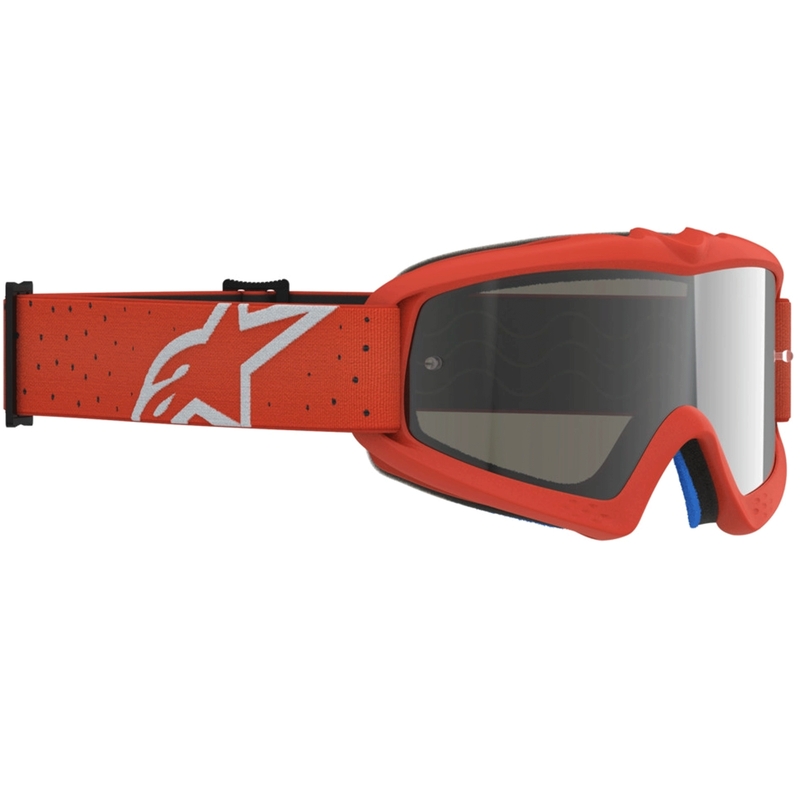 Gafas de motocross Alpinestars Vision Youth Vesta para niños, color naranja y plateado.