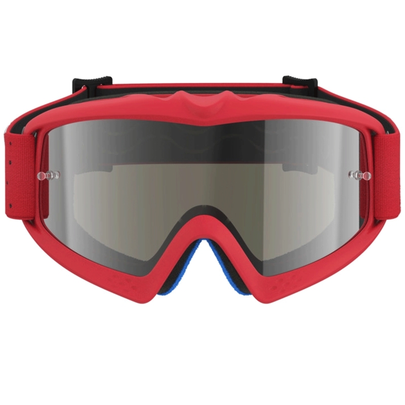 Gafas de motocross Alpinestars Vision Youth Vesta para niños, color rojo flúor cromado.