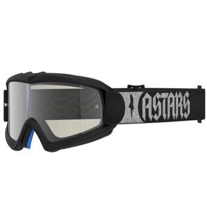 Gafas de motocross Alpinestars Vision Youth Atrox para niños, color negro y plateado.