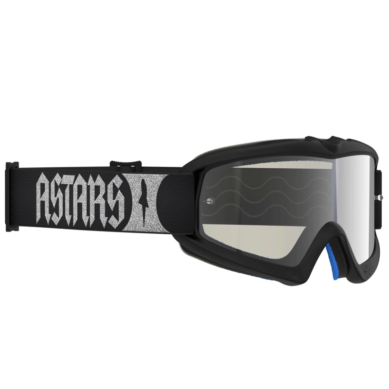 Gafas de motocross Alpinestars Vision Youth Atrox para niños, color negro y plateado.
