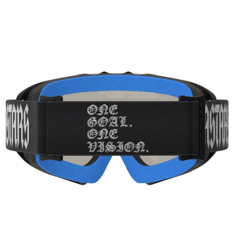 Gafas de motocross Alpinestars Vision Youth Atrox para niños, color negro y plateado.
