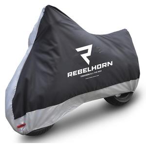 Lona para moto Rebelhorn Cover II negro-plata
