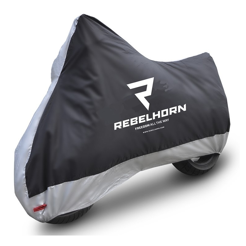 Lona para moto Rebelhorn Cover II negro-plata