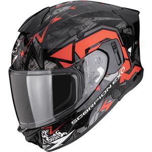 Casco integral de motocicleta Scorpion EXO-530 Air Meteor negro-plata-rojo