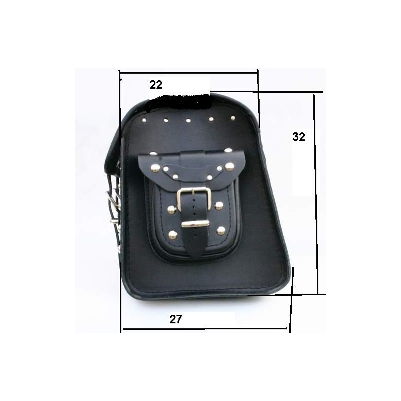 Maletín de cuero para moto Chopper RSA-18B