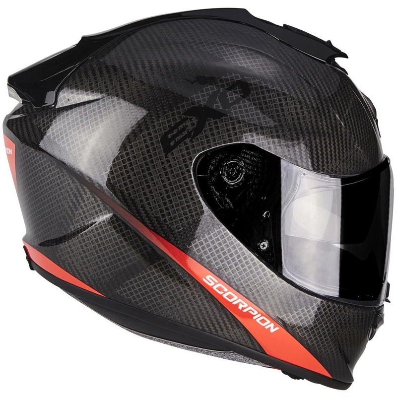 Integrální přilba na motorku Scorpion Exo-1400 Air Carbon červená