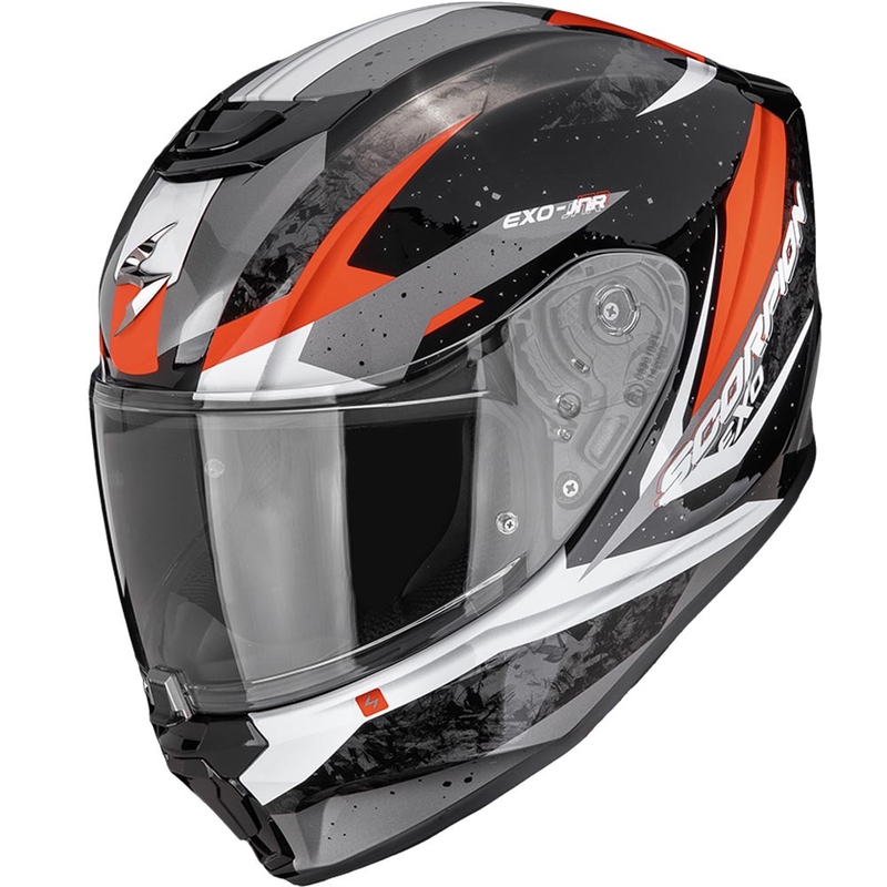 Casco de moto infantil Scorpion EXO-JNR Air Tako negro-rojo
