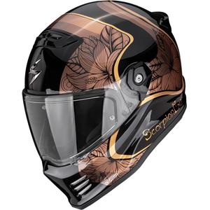 Casco integral de moto Scorpion Covert FX Ameria negro-dorado