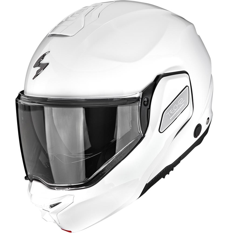 Casco de moto abatible Scorpion EXO-TECH II Solid blanco