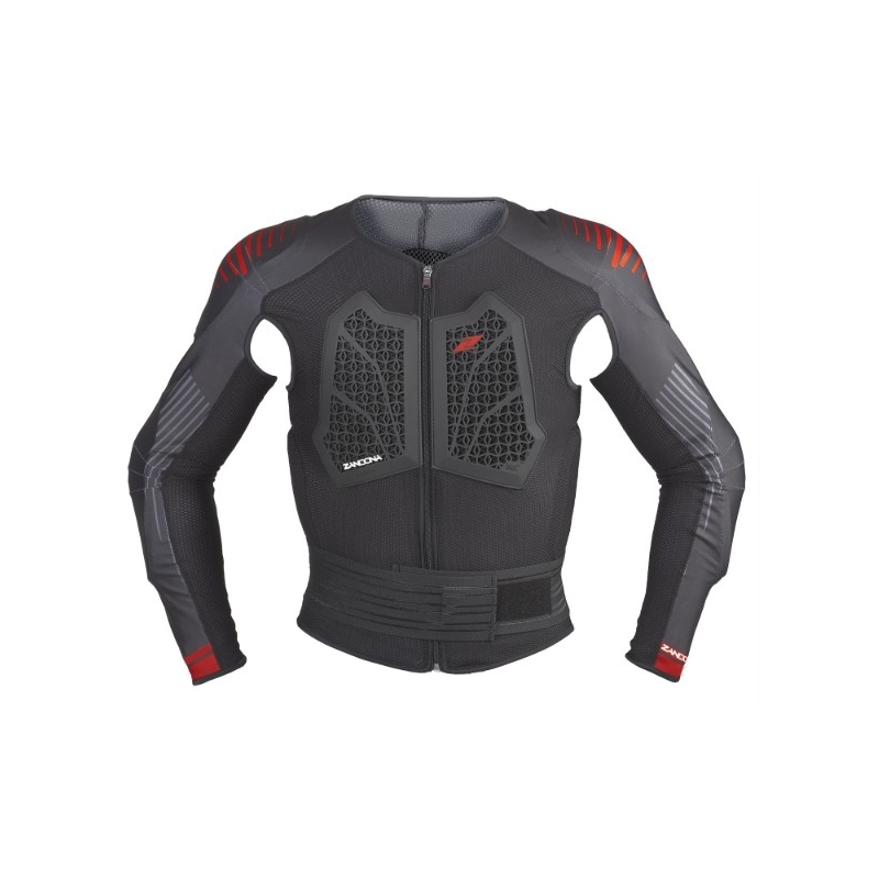 Protector corporal Zandona Action X6 negro-rojo 160-169 cm