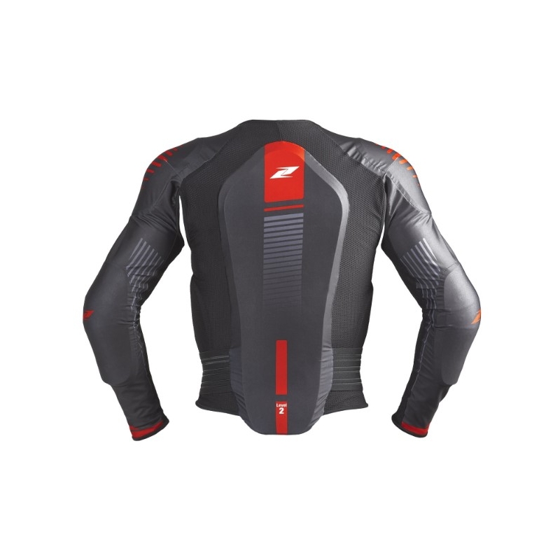 Protector corporal Zandona Action X6 negro-rojo 160-169 cm