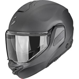 Casco de moto abatible Scorpion EXO-TECH II Solid, color antracita mate.