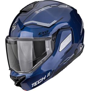 Casco de moto abatible Scorpion EXO-TECH II Dash azul-negro-blanco