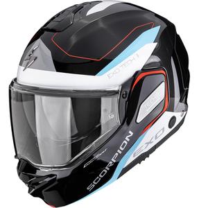 Casco de moto abatible Scorpion EXO-TECH II Passager negro-blanco-azul