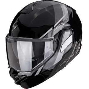 Casco de moto abatible Scorpion EXO-TECH II Markus negro-plata