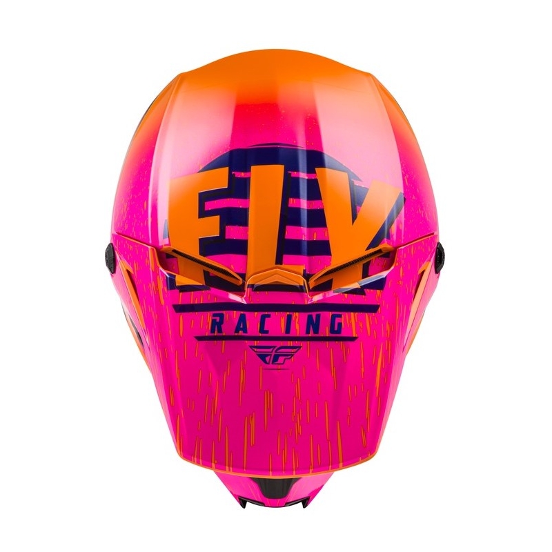 Motokrosová přilba FLY Racing Kinetic K120 oranžovo-růžovo-černá