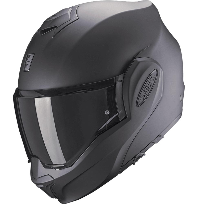 Casco de moto abatible Scorpion EXO-TECH Lite Solid negro mate