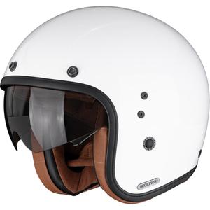 Casco de moto abierto Scorpion Belfast II Luxe blanco